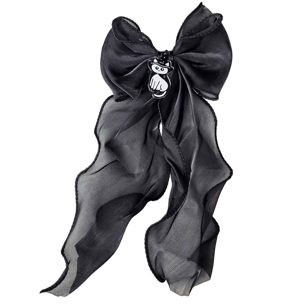 Attitude Hair Dye - Chiffon Witch Cat Haarschleife - Schwarz